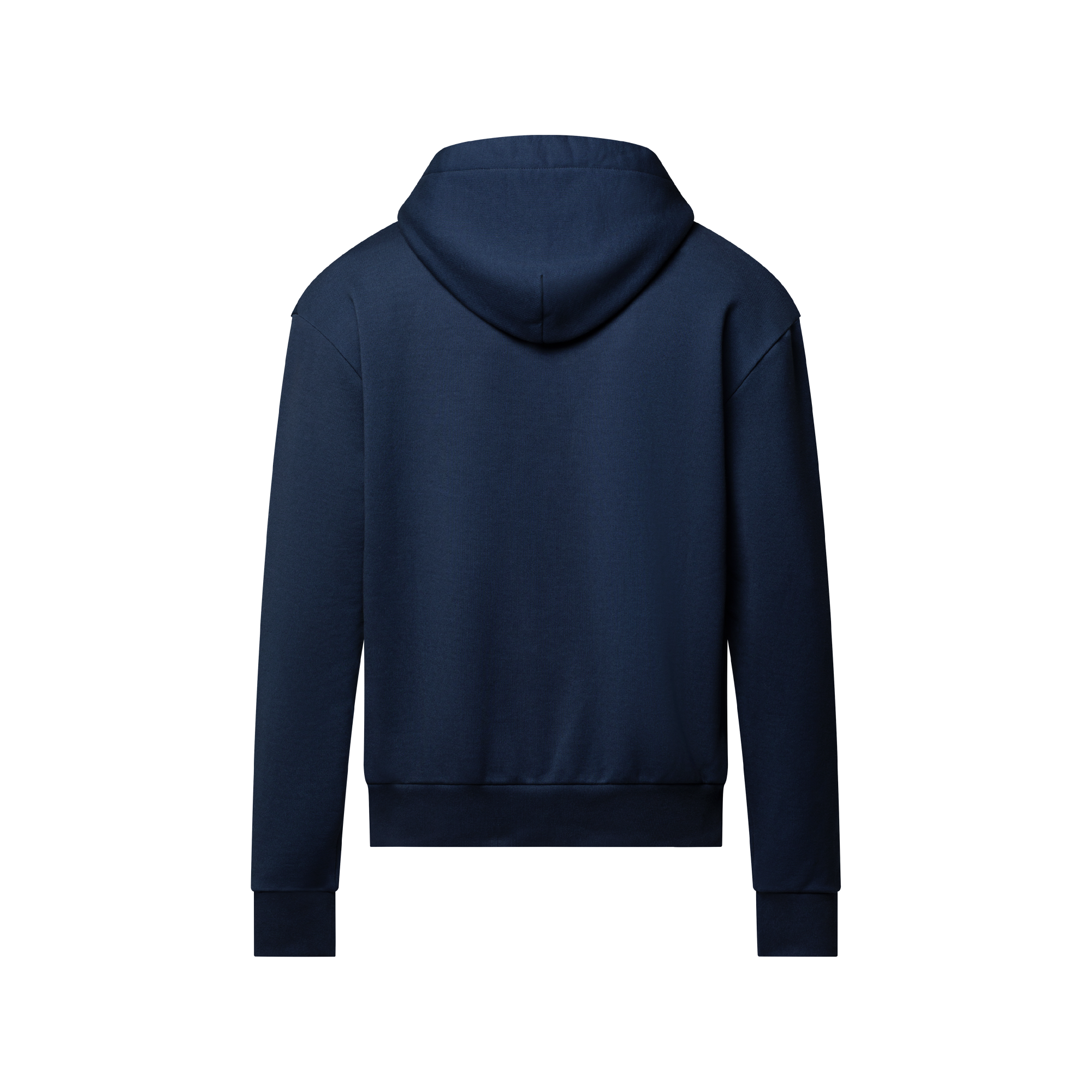 Louis Vuitton ネイビー パーカー 中古・古着通販】LOUIS VUITTON (ルイ ヴィトン) レザーロゴパッチ